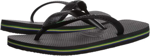 Havaianas Men's Brazil Flip Flops, Black, 11-12 Medium US in Saudi Arabia