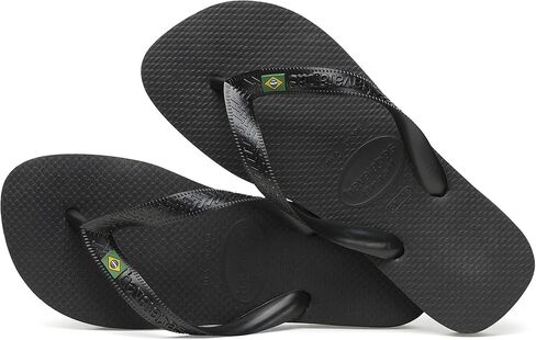 Havaianas Men's Brazil Flip Flops, Black, 11-12 Medium US in Saudi Arabia