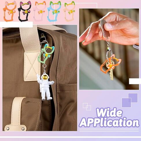 26pcs 25mm O Ring for keychain spring o Ring Metal Key Ring Round Carabiner keyring snap clip trigger buckle spring buckle for belt bag ، jolar ، dog consh ، projects projects projects in Kuwait