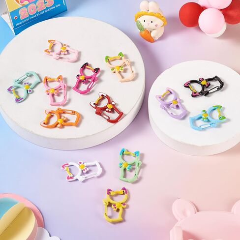 26pcs 25mm O Ring for keychain spring o Ring Metal Key Ring Round Carabiner keyring snap clip trigger buckle spring buckle for belt bag ، jolar ، dog consh ، projects projects projects in Kuwait