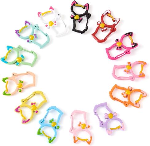 26pcs 25mm O Ring for keychain spring o Ring Metal Key Ring Round Carabiner keyring snap clip trigger buckle spring buckle for belt bag ، jolar ، dog consh ، projects projects projects in Kuwait