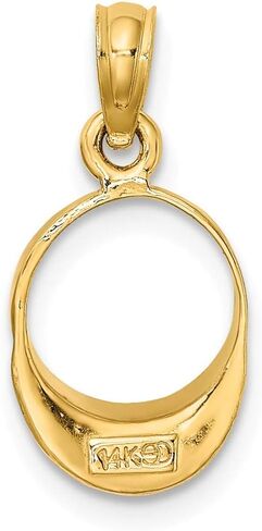 14K Gold Gold Beach Bump Bendant Pendant in Saudi Arabia