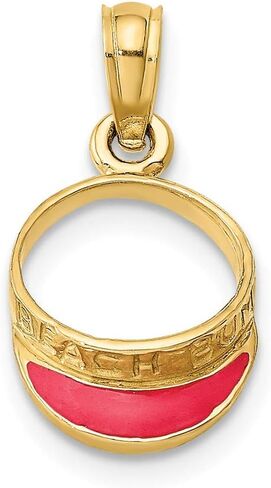 14K Gold Gold Beach Bump Bendant Pendant in Saudi Arabia
