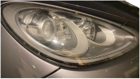 Car Headlight Rubber Sealing Strip Trim | Decorative Headlamp Strip Compatible for Porsche Cayenne 2011-2014(1pair) in Saudi Arabia