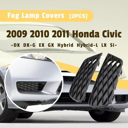 2PCS LAMP LAMP يتوافق مع Honda Civic 2009 2010 2011 ، استبدال 71106SNAA50 ، HO1039100 ، 71108SNAA50 in Kuwait