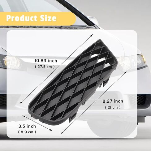 2PCS LAMP LAMP يتوافق مع Honda Civic 2009 2010 2011 ، استبدال 71106SNAA50 ، HO1039100 ، 71108SNAA50 in Kuwait