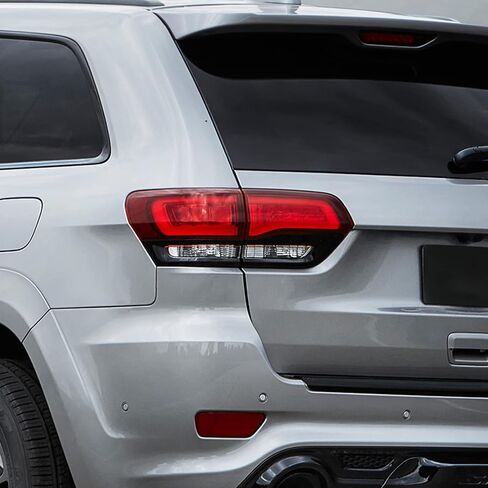 Jimen Compatible with Jeep Grand Cherokee 2014-2020, 4PCS Tail Light Cover Trim Exterior Accessories (Black) in Saudi Arabia
