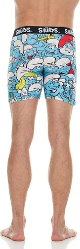 The Smurfs Men's Boxer Briefs - No Fly, Anti-Chafing Stitching, Comfort Shaped/Cotton Lined Crotch in Saudi Arabia