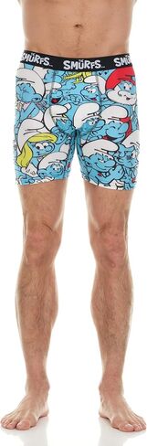 The Smurfs Men's Boxer Briefs - No Fly, Anti-Chafing Stitching, Comfort Shaped/Cotton Lined Crotch in Saudi Arabia
