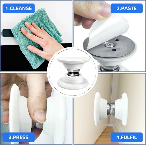 2 Pcs RV Magnetic Door Catch RV Door Holder Baggage Door Catch to Keep Door Open RV Must Have Accessories for RV Camper Trailer Motor Home Boat Compartments Cargo (White) in Kuwait