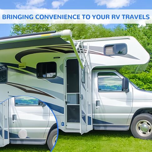 2 Pcs RV Magnetic Door Catch RV Door Holder Baggage Door Catch to Keep Door Open RV Must Have Accessories for RV Camper Trailer Motor Home Boat Compartments Cargo (White) in Kuwait