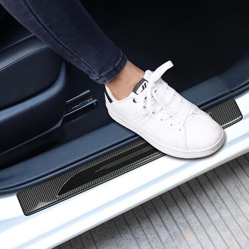 غلاف واقي عتبة الباب الفولاذ المقاوم للصدأ لعام 2019-2025 تويوتا كورولا (وليس لهاتشباك) إكسسوارات الباب زخرفة حارس in Kuwait