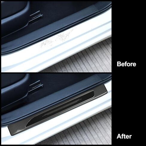 غلاف واقي عتبة الباب الفولاذ المقاوم للصدأ لعام 2019-2025 تويوتا كورولا (وليس لهاتشباك) إكسسوارات الباب زخرفة حارس in Kuwait