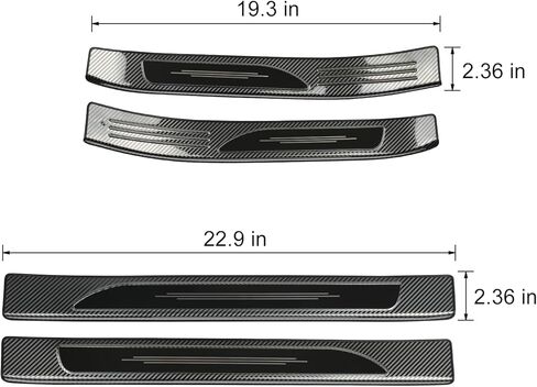 غلاف واقي عتبة الباب الفولاذ المقاوم للصدأ لعام 2019-2025 تويوتا كورولا (وليس لهاتشباك) إكسسوارات الباب زخرفة حارس in Kuwait
