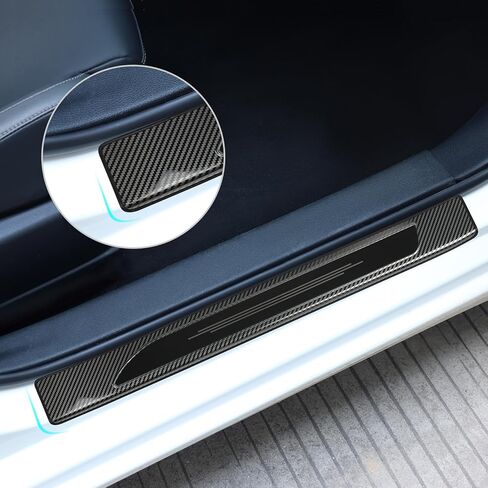 غلاف واقي عتبة الباب الفولاذ المقاوم للصدأ لعام 2019-2025 تويوتا كورولا (وليس لهاتشباك) إكسسوارات الباب زخرفة حارس in Kuwait