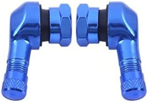 2PCS Motorcycle CNC Aluminum 11.3mm Tire Wheel Stem Valve 90 Degree Angled (Golden) in Saudi Arabia