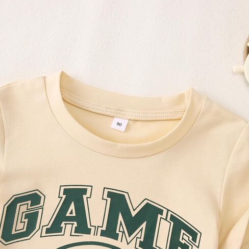 Toddler Girl Boy Football Shirt Funny Game Day T-Shirt Short Sleeve Kids Football Outfit Summer Sports Fans Tee Top in Saudi Arabia