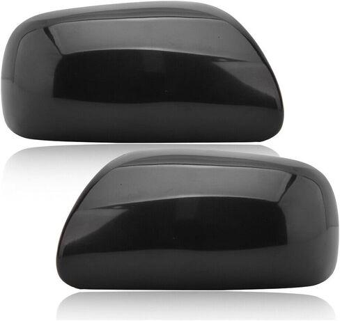 Pair Black Door Wing Side Mirror Cover Cap For Toyota Yaris 2007 2008 2009 2010 2011 Left & Right Side in Saudi Arabia