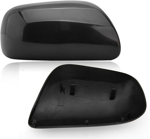 Pair Black Door Wing Side Mirror Cover Cap For Toyota Yaris 2007 2008 2009 2010 2011 Left & Right Side in Saudi Arabia