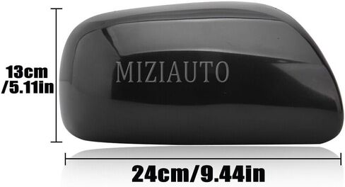 Pair Black Door Wing Side Mirror Cover Cap For Toyota Yaris 2007 2008 2009 2010 2011 Left & Right Side in Saudi Arabia