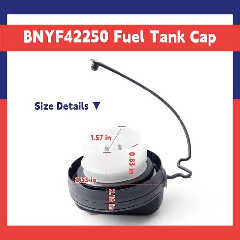 BNYF42250 استبدال غطاء غاز خزان الوقود لـ MAZDA 3 (2004-2009) لـ MAZDA 5 (2006-2010) يحل محل BNYF-42-250 FE02-42-250B in Kuwait