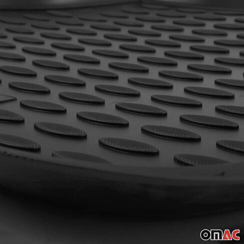 حصيرة أرضية Omac لـ Toyota Rav4 2006-2012 Car Car All Weather 3D Fit Fit Rubber Mat Haterpless Roofless Tpe Liners Laser Laser Non-Slip (Black) in Kuwait