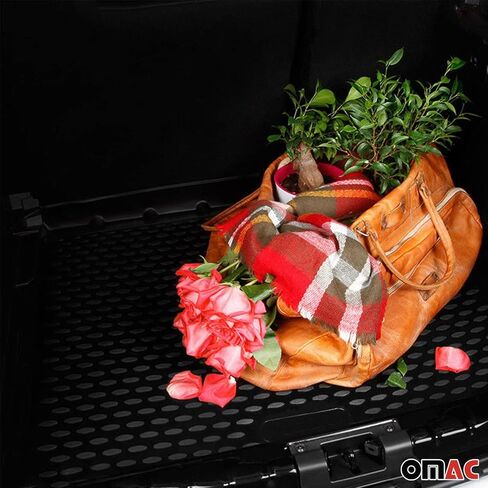 حصيرة أرضية Omac لـ Toyota Rav4 2006-2012 Car Car All Weather 3D Fit Fit Rubber Mat Haterpless Roofless Tpe Liners Laser Laser Non-Slip (Black) in Kuwait