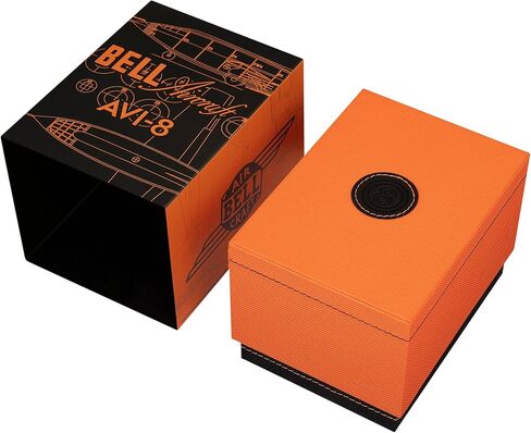 AVI-8 Men's 41mm Bell X-1 Machbuster Chronograph Watch with Leather Strap AV-4118 in Kuwait