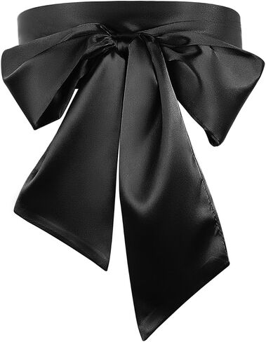 Lusofie Satin Behist Belts for Women Sash Belt 3.5 '' حزام فستان عريض لمناسبة خاصة في حزام الحرير الرسمي (متعدد الألوان) in Kuwait