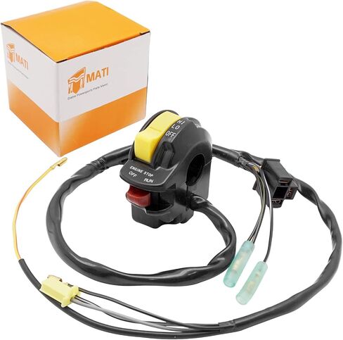 M Mati Handlebar Control Control Stop Bungh Headlight Switch for Suzuki LT250R Quadracer 250 1987-1992 37400-19a10 in Kuwait