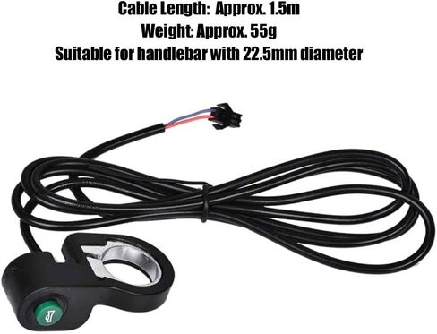 22.5mm Universal Electric Bicycle Horn Switch Button Motorcycle Scooter Bike Horn Signal Switch Button for Motorcycle E-Bike in Saudi Arabia