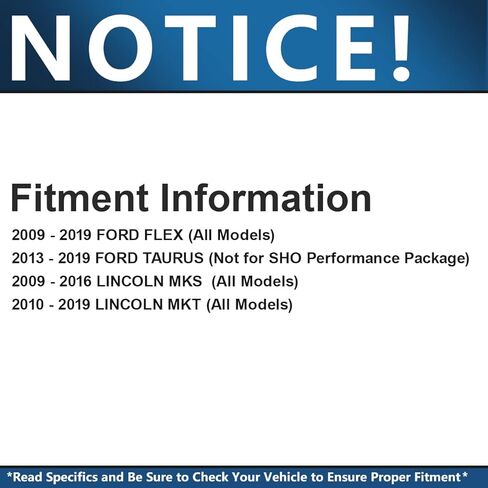 Detroit Axle-513275 Front Wheel Bearing Hub لـ 09-19 Ford Flex 13-19 Taurus Lincoln Mks Mkt ، استبدال 2013 2014 2015 2015 2017 2018 2019 Wheel Bearing and Hub Assembly in Saudi Arabia