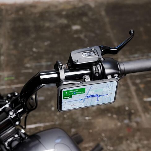 Quad Lock Motorcycle Handlebar Phone Mount PRO - Large with Vibration Dampener and MAG Phone Case for Galaxy S24 Ultra in Kuwait