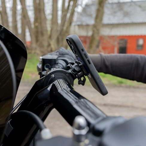 Quad Lock Motorcycle Handlebar Phone Mount PRO - Large with Vibration Dampener and MAG Phone Case for Galaxy S24 Ultra in Kuwait