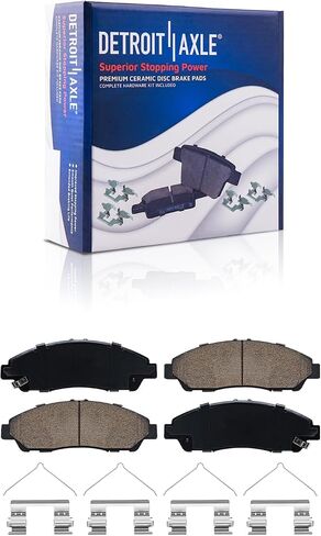 Detroit Axle - Front Brake Kit for 09-15 Honda Pilot, 07-13 MDX, 10-13 ZDX, 14-17 RLX Brake Rotors and Ceramic Brakes Pads Replacement in Saudi Arabia