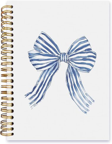 Coquette Notebook,Pink Bow Notebook,Pink Preppy Lined Spiral Notebook Hardcover,College Ruled Notebook,Office School Journal Notebook for Work,5.5x8.3 Inch 80 Pages,Gifts for Women Teen Girl in Kuwait
