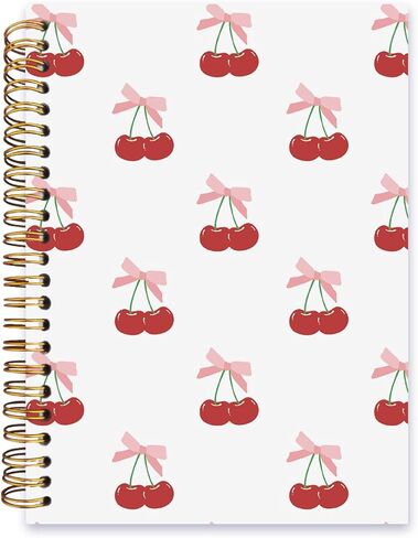 Coquette Notebook,Pink Bow Notebook,Pink Preppy Lined Spiral Notebook Hardcover,College Ruled Notebook,Office School Journal Notebook for Work,5.5x8.3 Inch 80 Pages,Gifts for Women Teen Girl in Kuwait