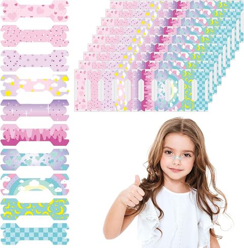 30 Count Small Size Kids Nose Strips 1.73 * 0.55 Girls Breathing Strips Nasal Strips for Snoring Cartoon Nasal Strips for Kids Sleeping Tape Anti Snoring Solution Nose Tape Nose Strips in Saudi Arabia