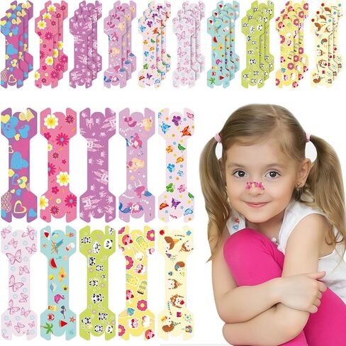 30 عددًا صغيرًا من شرائح أنف الأطفال 1.73 * 0.55 فتيات يتنفسون شرائح الأنف لشخير شرائح الأنف الرسوم المتحركة للأطفال in Kuwait