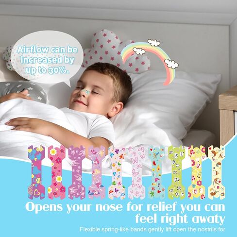 30 عددًا صغيرًا من شرائح أنف الأطفال 1.73 * 0.55 فتيات يتنفسون شرائح الأنف لشخير شرائح الأنف الرسوم المتحركة للأطفال in Kuwait