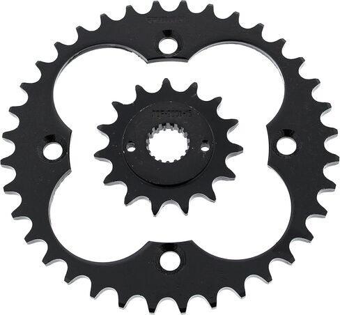 Sprockets fit Honda TRX400EX 400EX 1999-2004 15 Tooth Front & 36 Tooth Rear Black in Saudi Arabia