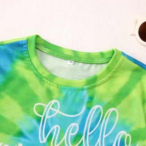 MODNTOGA Kids Boy Hello Kindergarten Shirt Toddler Boys Kindergarten Pencil Print T-Shirt First Day of School Summer Tee Tops (Kindergarten Green, 4-5 Years) in Saudi Arabia