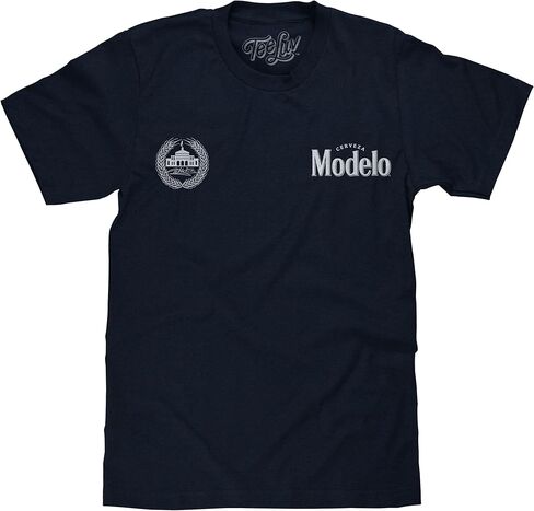 Tee Luv Men's Cerveza Modelo the Spirit Spirit Double-Side Beer Logo T-Shirt in Saudi Arabia