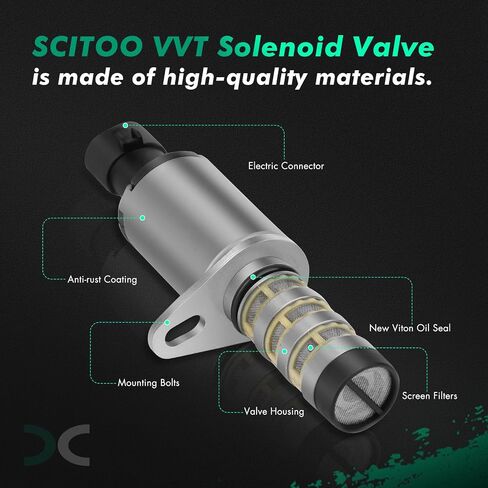 SCITOO VVT solenoid valve For Chevrolet Astra 2008,For Chevrolet Aveo 2009-2011,For Chevrolet Aveo5 2009-2011,For Chevrolet Cruze 2010-2016,For Chevrolet Cruze Limited 2016,Replacement for 918-006 in Saudi Arabia