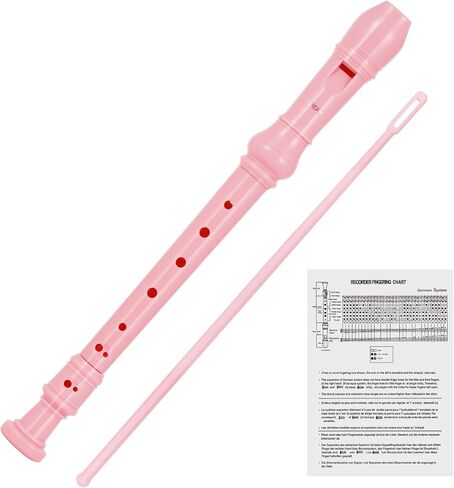 أداة تسجيل سوبرانو للمبتدئين والأطفال بالإصبع الألماني 8 فتحات مزمار ABS مسجلات للطلاب مع قضيب التنظيف وحقيبة in Kuwait