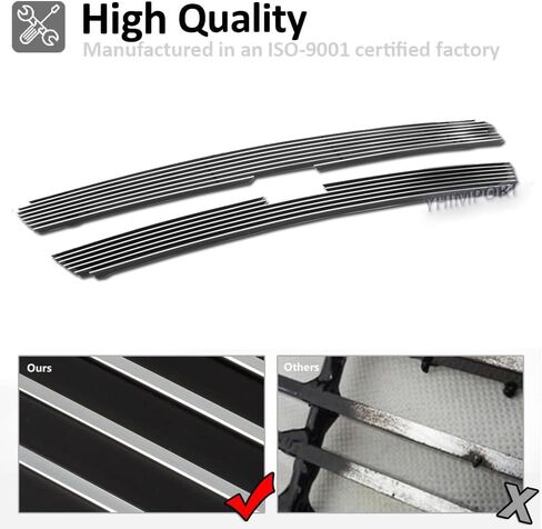 Grille Iserts Aluminium Chrome Billet Combo for 2003-2005 Chevy Silverado 1500/1500 SS/1500 HD 2003-2004 2500/3500/2500 HD 2003-2006 Chevy Avalanche 1500/2500 in Kuwait
