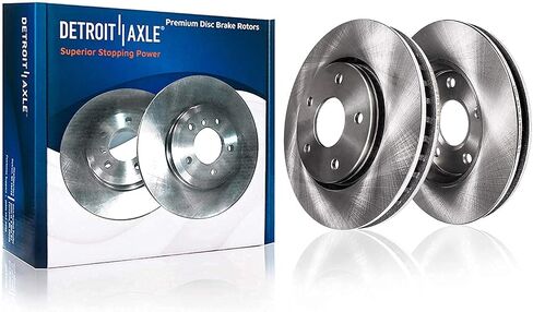 Detroit Axle - 2.4L Brake Kit for 2003-2007 Honda Accord Replacement 2004 2005 2006 Disc Brake Rotors Ceramic Brakes Pads : 11.10'' inch Front and 10.24'' inch Rear Rotors in Saudi Arabia