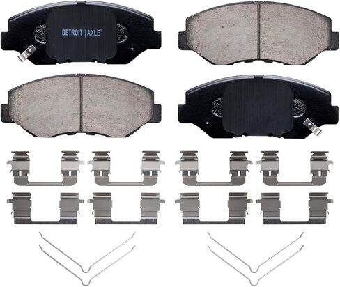 Detroit Axle - 2.4L Brake Kit for 2003-2007 Honda Accord Replacement 2004 2005 2006 Disc Brake Rotors Ceramic Brakes Pads : 11.10'' inch Front and 10.24'' inch Rear Rotors in Saudi Arabia