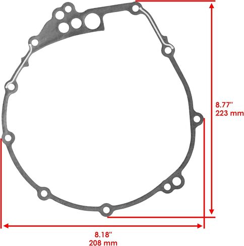 Caltric Clutch Crankcase Cover Gasket Compatible with Yamaha Fz6R Fz 6R 2009 2010 2011 2012 2013-2017 in Saudi Arabia