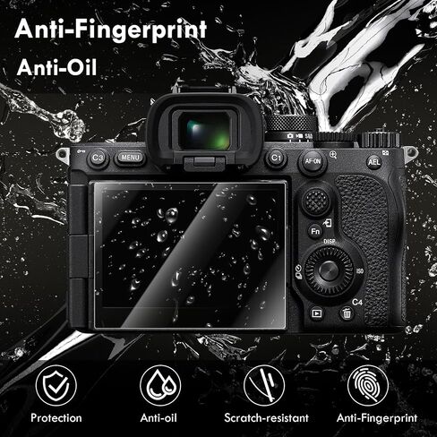 Rieibi [3+3Pack] واقي شاشة لكاميرا Fujifilm X-H2S X-H2 LCD + واقي شاشة علوي PET - 0.25 مم صلابة 9H Fujifilm XH2S XH2 طبقة من الزجاج المقوى in Kuwait